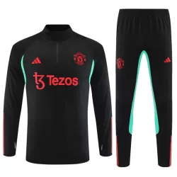 Manchester United Kit Trainingspullover Kinder 2023/24 Viertelreißverschluss Schwarze Manchester United Kit Trainingspullover Kinder 2023/24 Viertelreißverschluss Schwarze