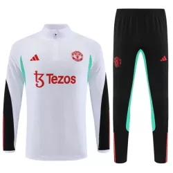 Manchester United Kit Trainingspullover Kinder 2023/24 Viertelreißverschluss Weiße