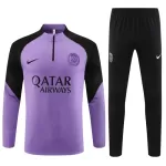 Paris Saint-Germain Kit Trainingspullover Kinder 2023/24 Viertelreißverschluss Lila