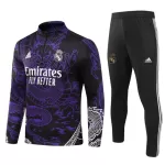 Real Madrid Kit Dragon Trainingspullover 2023/24 Viertelreißverschluss Lila