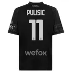 Günstige AC Mailand Christian Pulisic 11 Herrentrikot Vierte 2023/24 Kurzarm Schwarze