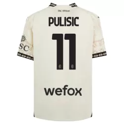 Günstige AC Mailand Christian Pulisic 11 Herrentrikot Vierte 2023/24 Kurzarm Weiße Günstige AC Mailand Christian Pulisic 11 Herrentrikot Vierte 2023/24 Kurzarm Weiße