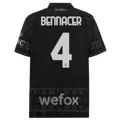 Günstige AC Mailand Ismael Bennacer 4 Herrentrikot Vierte 2023/24 Kurzarm Schwarze Günstige AC Mailand Ismael Bennacer 4 Herrentrikot Vierte 2023/24 Kurzarm Schwarze