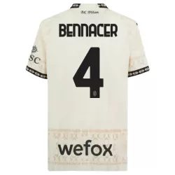Günstige AC Mailand Ismael Bennacer 4 Herrentrikot Vierte 2023/24 Kurzarm Weiße Günstige AC Mailand Ismael Bennacer 4 Herrentrikot Vierte 2023/24 Kurzarm Weiße