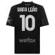 Günstige AC Mailand Rafael Leao 10 Kindertrikot Vierte 2023/24 Kurzarm Schwarze