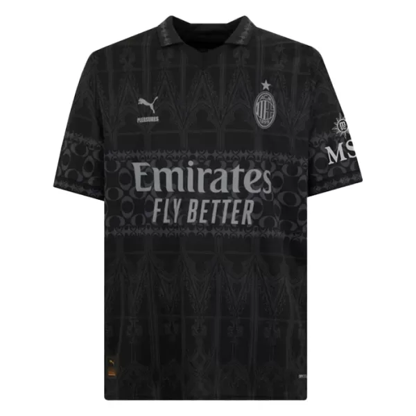 Günstige AC Mailand Theo Hernandez 19 Herrentrikot Vierte 2023/24 Kurzarm Schwarze