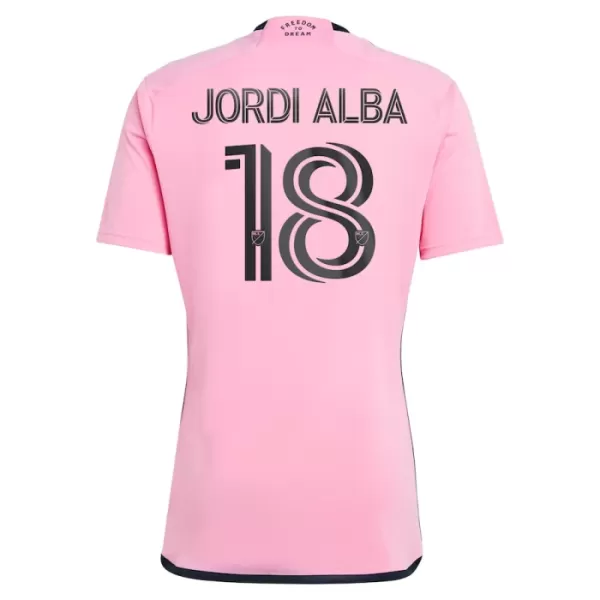 Günstige Inter Miami CF Jordi Alba Ramos 18 Herrentrikot Heim 2024/25 Kurzarm