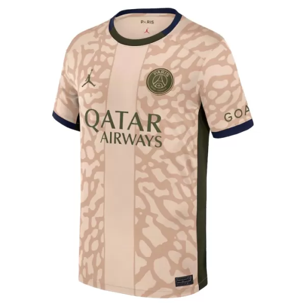 Günstige Paris Saint-Germain Hakimi 2 Kindertrikot Vierte Jordan 2023/24 Kurzarm
