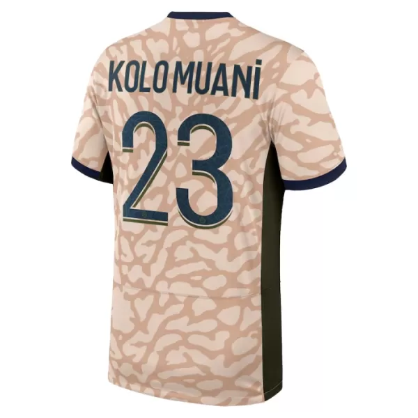 Günstige Paris Saint-Germain Kolo Muani 23 Herrentrikot Vierte Jordan 2023/24 Kurzarm