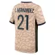 Günstige Paris Saint-Germain Lucas Hernandez 21 Herrentrikot Vierte Jordan 2023/24 Kurzarm