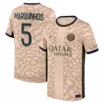 Günstige Paris Saint-Germain Lucas Marquinhos 5 Herrentrikot Vierte Jordan 2023/24 Kurzarm