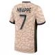 Günstige Paris Saint-Germain Mbappé 7 Kindertrikot Vierte Jordan 2023/24 Kurzarm