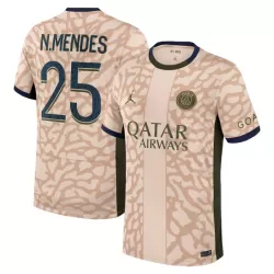 Günstige Paris Saint-Germain Nuno Mendes 25 Herrentrikot Vierte Jordan 2023/24 Kurzarm Günstige Paris Saint-Germain Nuno Mendes 25 Herrentrikot Vierte Jordan 2023/24 Kurzarm