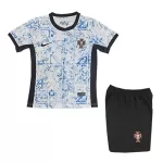 Günstige Portugal Kindertrikot Auswärts EURO 2024 Kurzarm