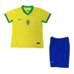 Günstige Brasilien Kindertrikot Heim 2024 Kurzarm Günstige Brasilien Kindertrikot Heim 2024 Kurzarm