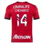 Günstige CD Guadalajara Chicharito 14 Herrentrikot Heim 2023/24 Kurzarm