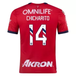 Günstige CD Guadalajara Chicharito 14 Herrentrikot Heim 2023/24 Kurzarm Günstige CD Guadalajara Chicharito 14 Herrentrikot Heim 2023/24 Kurzarm