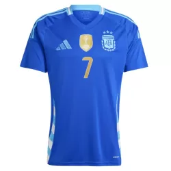 Günstige Argentinien De Paul 7 Herrentrikot Auswärts 2024 Kurzarm