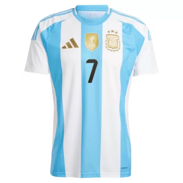 Günstige Argentinien De Paul 7 Herrentrikot Heim 2024 Kurzarm