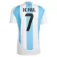 Günstige Argentinien De Paul 7 Herrentrikot Heim 2024 Kurzarm