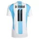 Günstige Argentinien Di Maria 11 Herrentrikot Heim 2024 Kurzarm