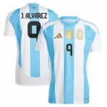 Günstige Argentinien J. Alvarez 9 Herrentrikot Heim 2024 Kurzarm