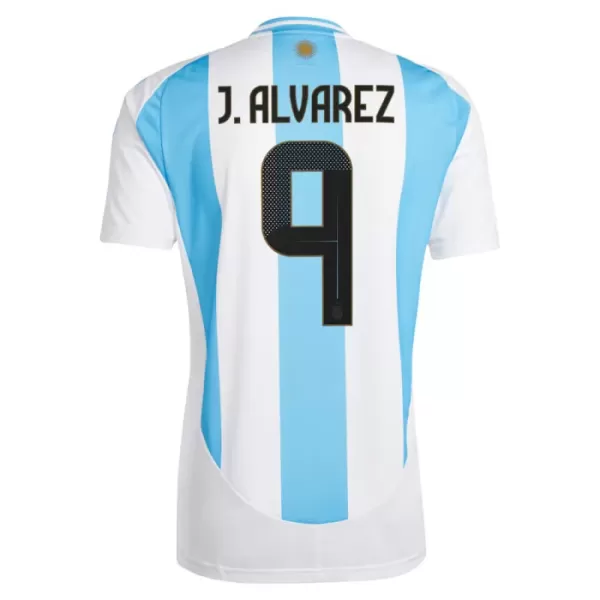 Günstige Argentinien J. Alvarez 9 Herrentrikot Heim 2024 Kurzarm