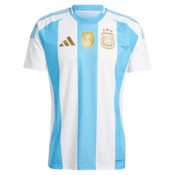Günstige Argentinien Kindertrikot Heim 2024 Kurzarm