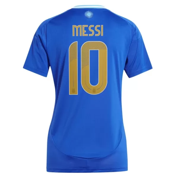 Günstige Argentinien Messi 10 Damentrikot Auswärts 2024 Kurzarm