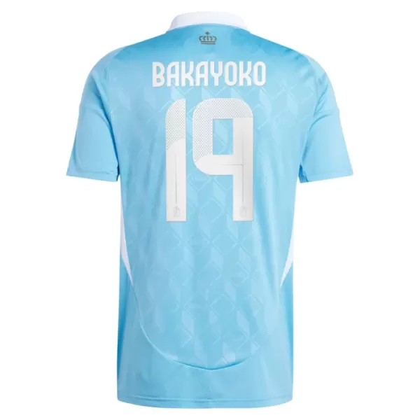 Günstige Belgien Bakayoko 19 Herrentrikot Auswärts EURO 2024 Kurzarm