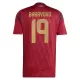 Günstige Belgien Bakayoko 19 Herrentrikot Heim EURO 2024 Kurzarm