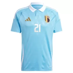 Günstige Belgien Castagne 21 Herrentrikot Auswärts EURO 2024 Kurzarm