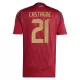 Günstige Belgien Castagne 21 Herrentrikot Heim EURO 2024 Kurzarm
