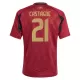 Günstige Belgien Castagne 21 Kindertrikot Heim EURO 2024 Kurzarm