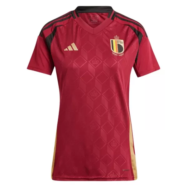 Günstige Belgien Damentrikot Heim EURO 2024 Kurzarm