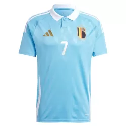 Günstige Belgien De Bruyne 7 Herrentrikot Auswärts EURO 2024 Kurzarm