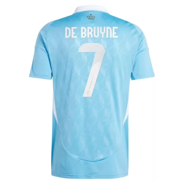 Günstige Belgien De Bruyne 7 Herrentrikot Auswärts EURO 2024 Kurzarm