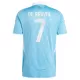 Günstige Belgien De Bruyne 7 Herrentrikot Auswärts EURO 2024 Kurzarm