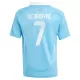 Günstige Belgien De Bruyne 7 Kindertrikot Auswärts EURO 2024 Kurzarm
