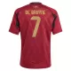 Günstige Belgien De Bruyne 7 Kindertrikot Heim EURO 2024 Kurzarm