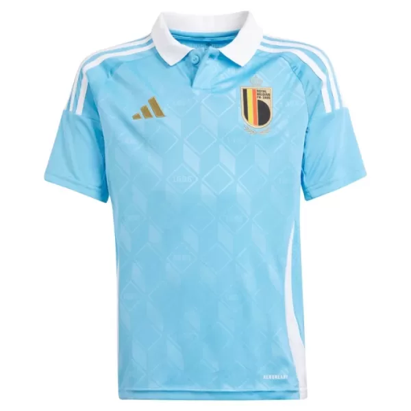 Günstige Belgien Kindertrikot Auswärts EURO 2024 Kurzarm