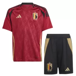 Günstige Belgien Kindertrikot Heim EURO 2024 Kurzarm