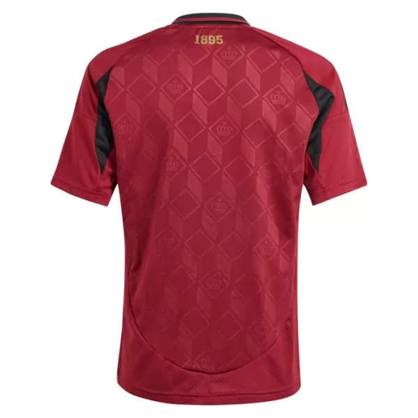 Günstige Belgien Kindertrikot Heim EURO 2024 Kurzarm