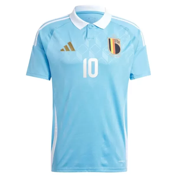 Günstige Belgien Lukaku 10 Herrentrikot Auswärts EURO 2024 Kurzarm