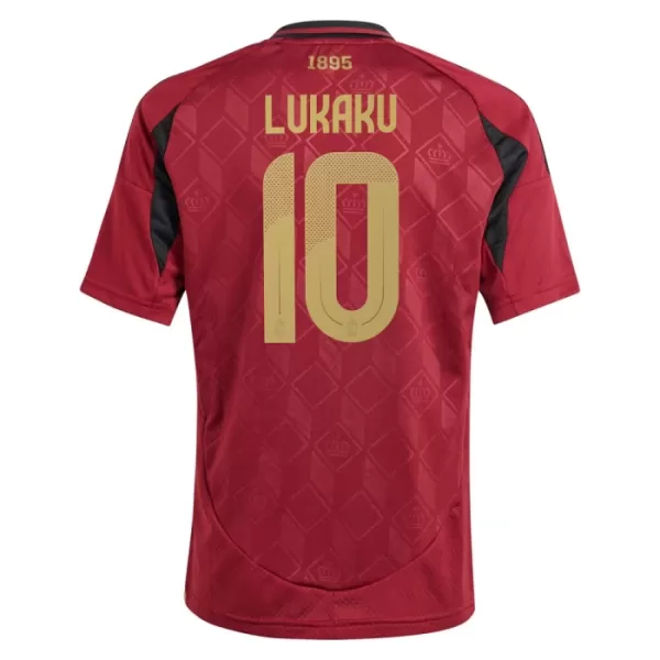 Günstige Belgien Lukaku 10 Kindertrikot Heim EURO 2024 Kurzarm