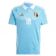 Günstige Belgien Mangala 18 Herrentrikot Auswärts EURO 2024 Kurzarm