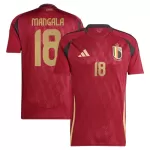 Günstige Belgien Mangala 18 Herrentrikot Heim EURO 2024 Kurzarm