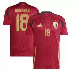 Günstige Belgien Mangala 18 Herrentrikot Heim EURO 2024 Kurzarm Günstige Belgien Mangala 18 Herrentrikot Heim EURO 2024 Kurzarm