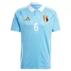 Günstige Belgien Onana 6 Herrentrikot Auswärts EURO 2024 Kurzarm
