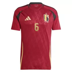 Günstige Belgien Onana 6 Herrentrikot Heim EURO 2024 Kurzarm